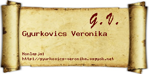Gyurkovics Veronika névjegykártya