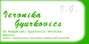 veronika gyurkovics business card